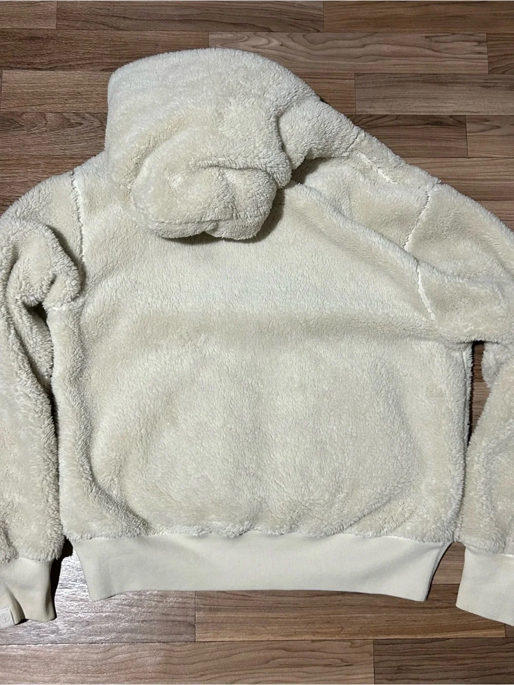 rag & bone Cream / white Damon Sherpa Fleece Zip Jacket